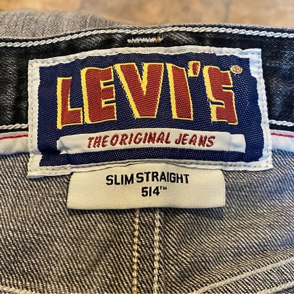 LEVI’S 514 Men Gray Slim Straight Denim Jeans Size 40-Been Hemmed - Picture 5 of 7